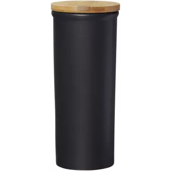 Ritzenhoff & Breker Jasper förvaringsburk 1,6L stengods med bambulock, svart 415322