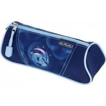 HERLITZ Dolphin Ride trekantigt pennfodral, polyester, dragkedja, 1 fack 400205918