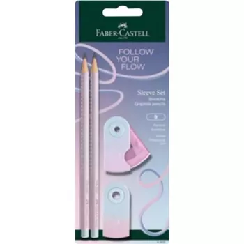 Faber-Castell GRIP Flow Edition skrivset, Blushing Sky, 2 pennor (B) 117007