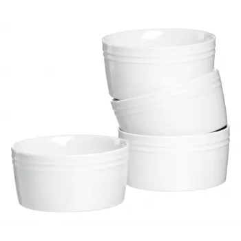 Ritzenhoff & Breker BIANCO ugnsformar-set, 245 ml, 4-delat, porslin, vit 431452