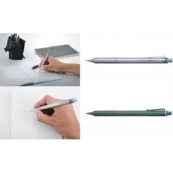 Tombow MONO graph fine tryckpenna 0,5 mm, silver, 4 mm ledrör SH-MGF04