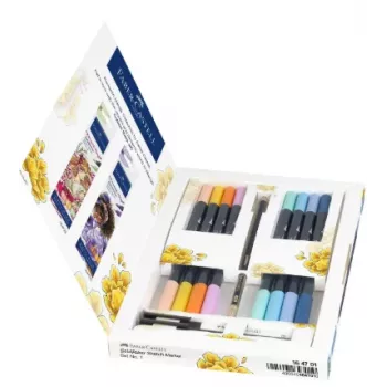 Faber-Castell Goldfaber Sketch Marker set Romantic Manga (6 alkoholbaserade dubbelspetsiga markörer) 164701
