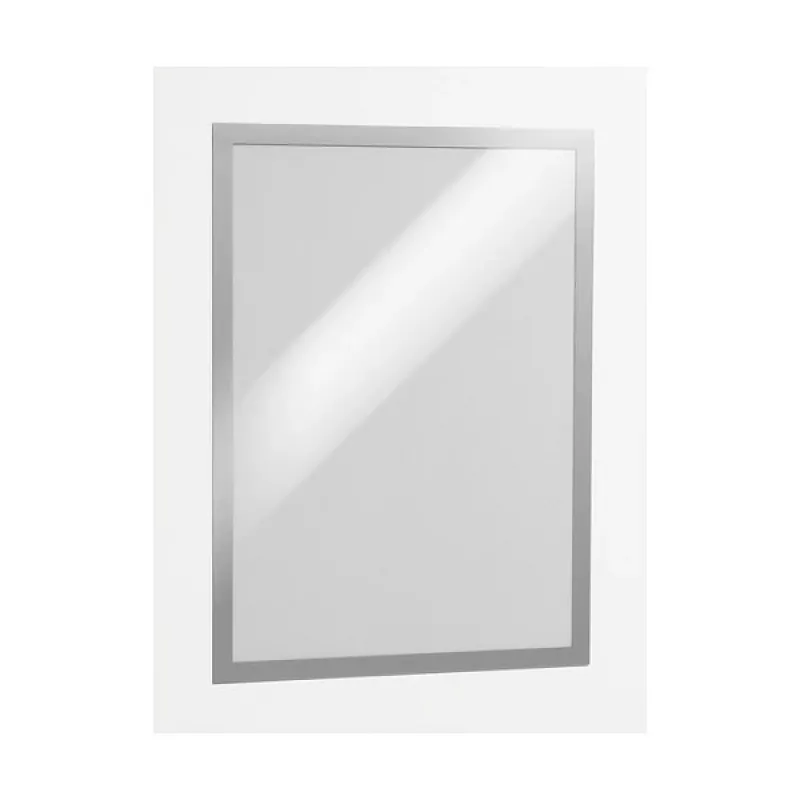 DURABLE DURAFRAME A3 självhäftande informationsram, silver, 2-pack 487323