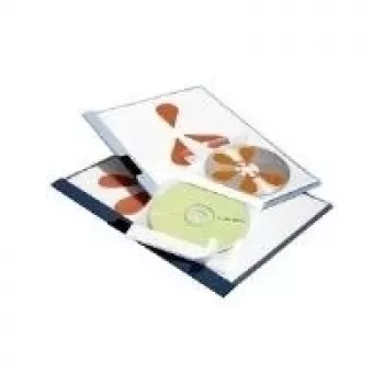 Durable CD/DVD FIX självhäftande CD-fickor, transparenta, 10 st