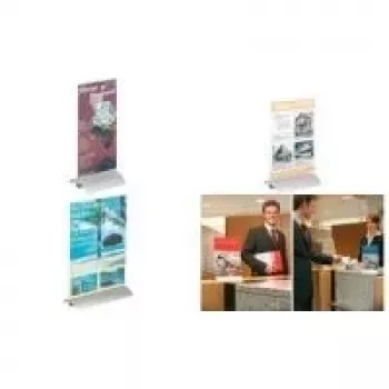 DURABLE PRESENTER 1/3 A4 stående L-ställ, transparent, 99 x 210 mm 858719