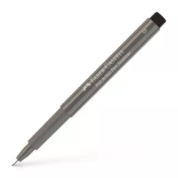Faber-Castell PITT Artist Pen, Warm Grey IV, pigmenterat bläck, penselspets, hög ljusbeständighet, 1 penna 167073