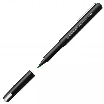 STABILO fineliner dr!ver, medium, grön, vattenbaserat bläck som är suddbart och luktfritt, 1 st (1089/36)