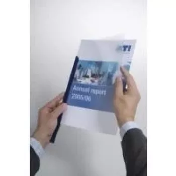 DURABLE A4 kläm-/bindremsor, 100-arks kapacitet, transparent PP, 50-pack 293919