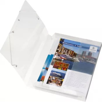 HERLITZ dokumentbox DIN A4, polypropen, transparent, 40 mm rygg, 250 x 40 x 330 mm 1948678