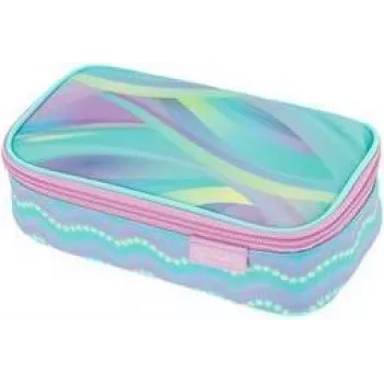 herlitz beatBox New Batik Minty Love pennfodral, polyester, XXL-blixtlås, 1 st 400205929