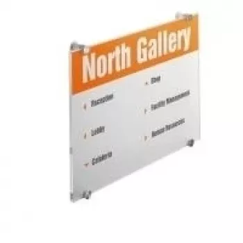 DURABLE CRYSTAL SIGN A3 stående dörrskylt, transparent akrylglas, skruvmontage, 1 set 482619