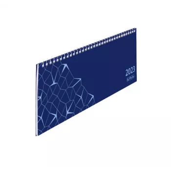 herlitz Compact bordsalmanacka 2023, blå, vecka på två sidor, spiralbindning, tyska 50042104