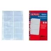 HERLITZ visitkortsfickor, DIN A4, 10 fack per ficka, transparent, 10-pack 5894209