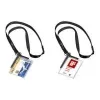 DURABLE 820758 transparenta ID-korthållare med clip och pin, 10-pack
