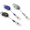 DURABLE Jojo STYLE ID-hållare med snap-button-snodd, 80 cm nylonsnöre, svart, 10-pack 832410