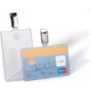 DURABLE ID-korthållare med clip för 1 kort, transparent, 25 st (811319)