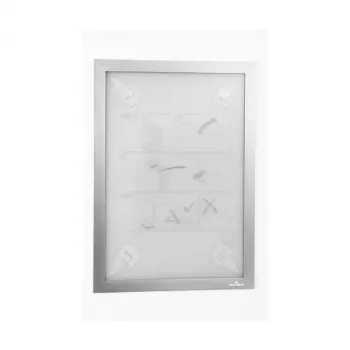 DURABLE DURAFRAME WALLPAPER A4 självhäftande informationsram, silver, 484323