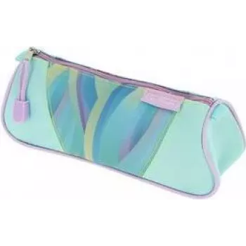 herlitz pennfodral Dreikant Minty Love polyester, 1 fack med dragkedja, trekantig form - 1 st (400205917)