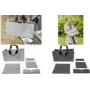 SIGEL BAB02 Desk Sharing Bag Basic L, mörkgrå, 5-delars set