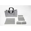 SIGEL BAB01 Desk Sharing Bag Basic L, ljusgrå, 5-pack