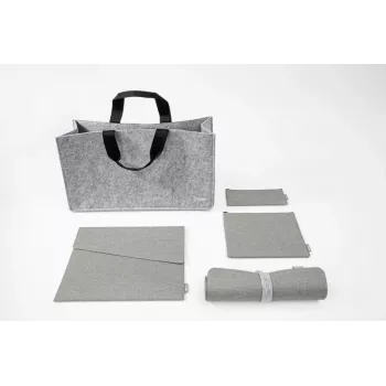SIGEL BAB01 Desk Sharing Bag Basic L, ljusgrå, 5-pack