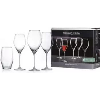Ritzenhoff & Breker SALSA rödvinsglas 470 ml, klart, diskmaskinssäker, höjd 250 mm, 1 st 315806