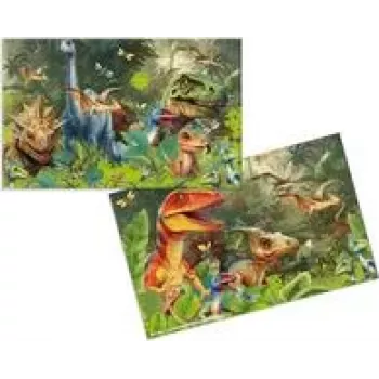 HERMA 3 skrivbordsunderlägg av kartong Dino World – 3-pack (19743)