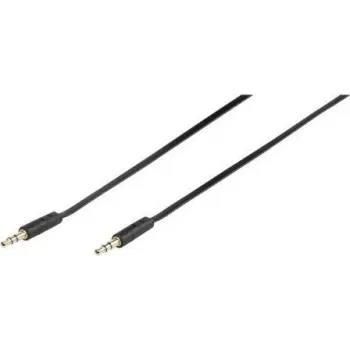 Vivanco 46/10 03FG Audio Connection Cable 3.5mm Jack to 3.5mm Jack 0.3m Black 46130
