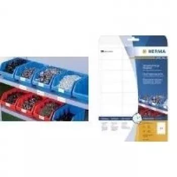 HERMA Special Outdoor väderbeständiga självhäftande folieetiketter matt vit 37 x 13 mm 2125 etiketter (25 blad x 85) 8337