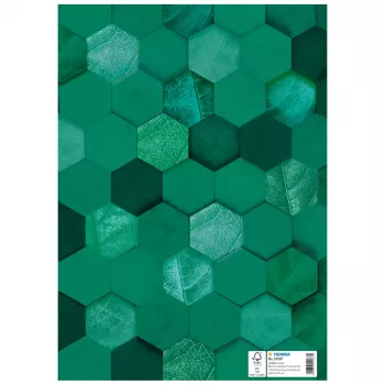 HERMA X omslag för häften, kartong, DIN A4, mörkgrön, 10 st 20087