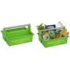 allit McPlus Carry Jardinier verktygskorg, grön, ergonomiskt aluminiumbygelhandtag, 2 stora fack, 1 st (8500906006)