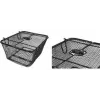 FISCHER PLUS Safe cykelbakkorg, finmaskig ståltråd, svart, 24 L, 10 kg 50655