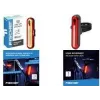 FISCHER FAHRRAD LED cykelbakljus, uppladdningsbart, svart/röd 50089:FISCHER