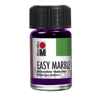 Marabu Easy Marble marmoreringsfärg, 15 ml, ametist 081, snabbtorkande, för doppmarmorering 13050039081