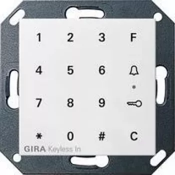 GIRA 260503 vippa med ljussymbol för System 55, ren vit