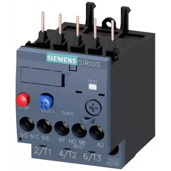 SIEMENS SIRIUS 3RU21 termiskt överlastskydd 1,8-2,5A S00 skruvklämmor 3RU21161CB0