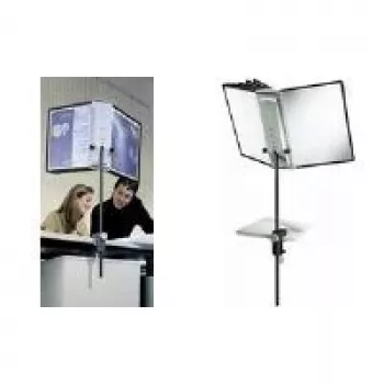 DURABLE SHERPA® skrivbordsklämma 10 - A4 displaytavelsystem, 10 tavlor, 5 färger, 360° rotation 581800