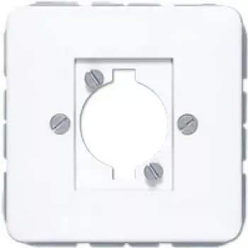 JUNG CD 568 WW täckning för XLR-kontakt (P-serien), duroplast, serie CD, alpinvit
