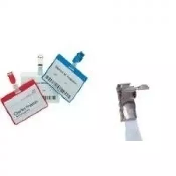 DURABLE namnbrickehållare med klip, 60 x 90 mm, transparent, 25-pack 810619