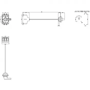 Siemens 3LD2418-0TK13 3-polig huvud- och nödstoppsbrytare, 250 A, röd/gul
