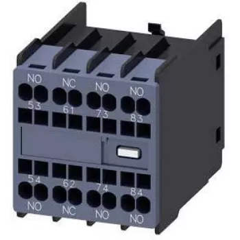 Siemens hjälpkontaktblock 3RH2911-2GA31, 1 S + 1 Ö, skruvanslutning, frontmontage
