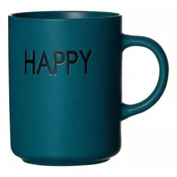 Ritzenhoff & Breker PETROL HAPPY kaffekoppsset, 390 ml, porslin, diskmaskinssäker, 4 delar 425642