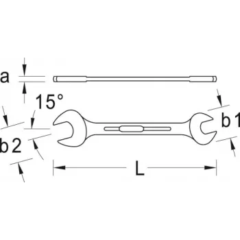 GEDORE dubbelringnyckel 19x22 mm (6066770)