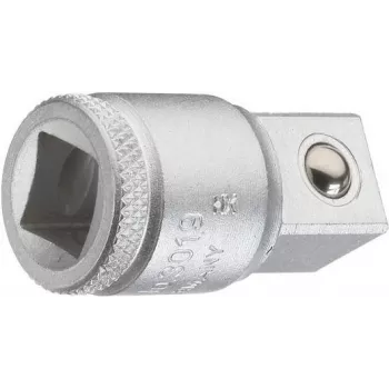 Gedore 3019 hylsnyckeladapter 1/2 inch invändig fyrkant till 3/4 inch utvändig fyrkant, 44 mm, kromvanadinstål 6236010