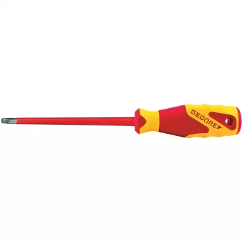 GEDORE VDE 2163 TX T10 Isolerad Torx-skruvmejsel, 60 mm klinga 2824612