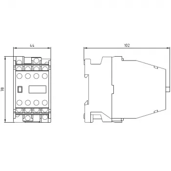 SIEMENS Hjälpkontaktor 62E 6NO+2NC AC230V 3TH4262-0A (3TH42620AP0)