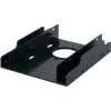 RENKFORCE HDA-252P 3,5 inch till 2x 2,5 inch HDD/SSD monteringsram, metall, svart