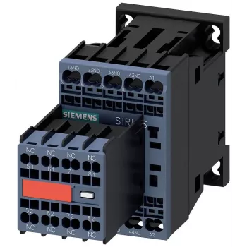 Siemens SIRIUS 3RH2 Hjälpkontaktor 3RH2244-2BB40, 4 NO + 4 NC, 24 V DC spole, skruvklämmor