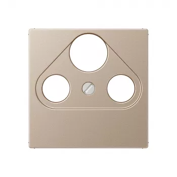 Jung A 561 PLSAT CH Champagner Centralt lock för 4-hål SAT-TV-uttag