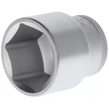 GEDORE 1/2 inch drivning sexkant hylsnyckel 32 mm, 6-kant, förkromad, DIN 3124 6132740